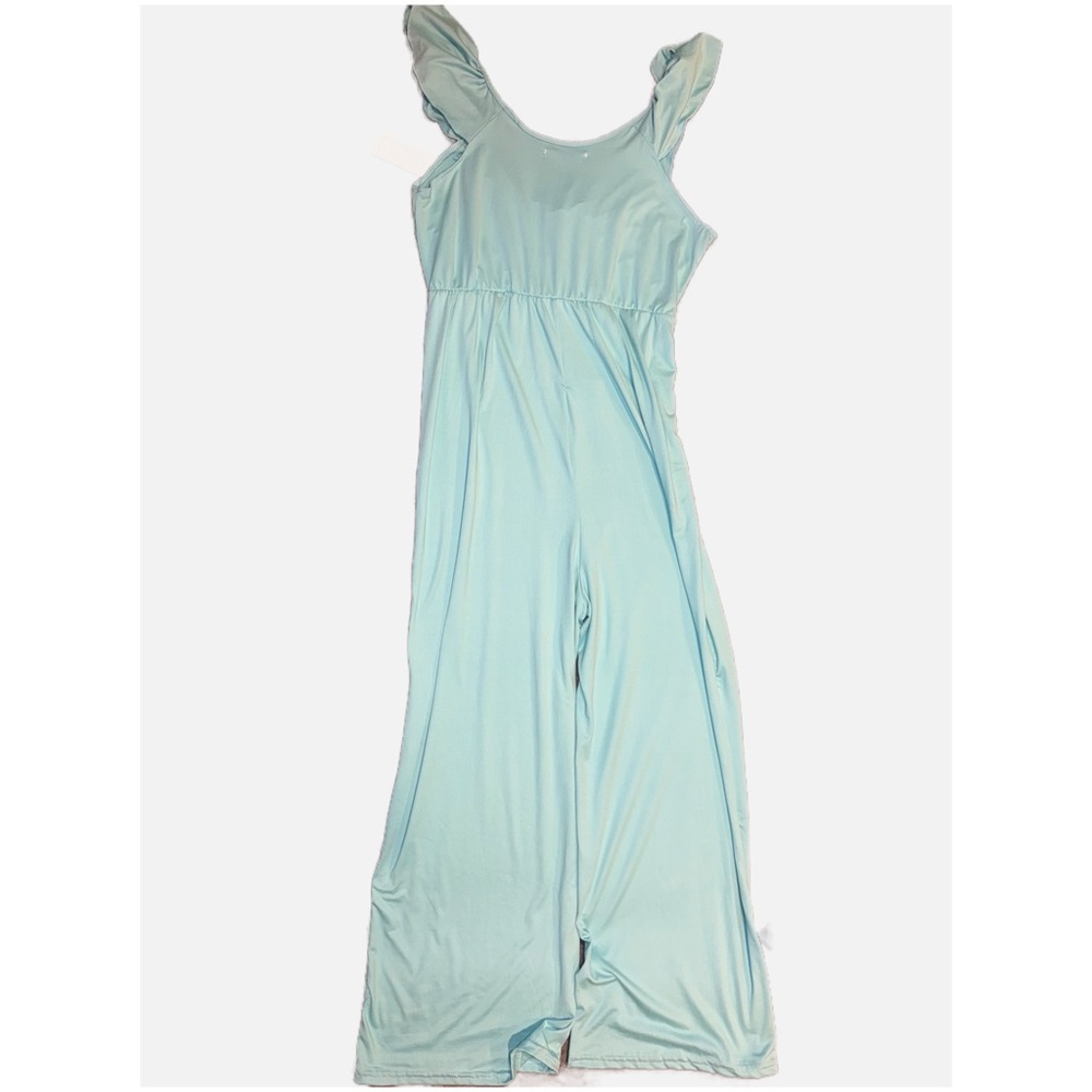 GREEN GODDESS- NWT Women's Light Blue Jumpsuit size Medium - Picture 3 of 13